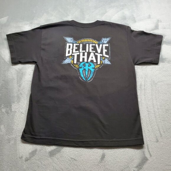 Roman Reigns WWE WWF WCW Authentic Roman Empire Youth Large T-Shirt Believe That - Picture 2 of 12